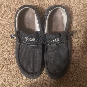 Hey Dude Black Mesh Slip-On Loafers